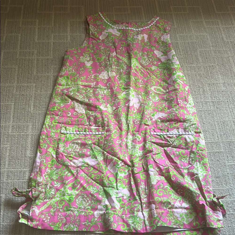 Lilly Pulitzer Pink and Green Floral Dress